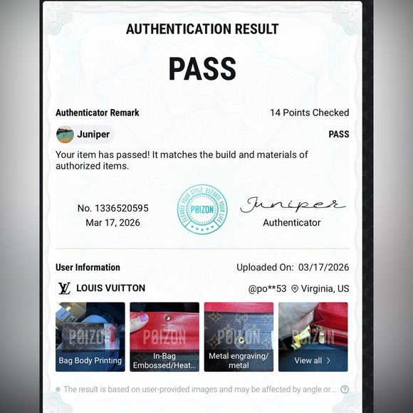 Louis Vuitton Limited Edition Monogram Groom Sarah Wallet - Picture 9 of 9